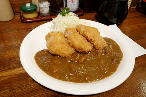 ヒレカツカレー（ライス少なめ）