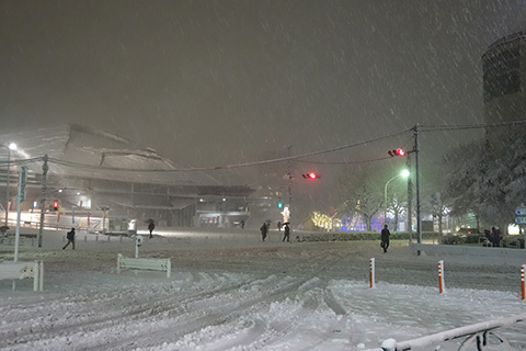 千駄ヶ谷の雪